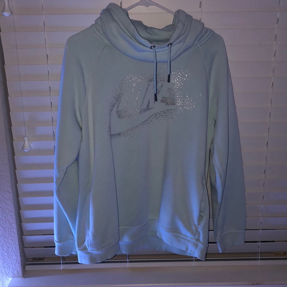blue nike hoodie